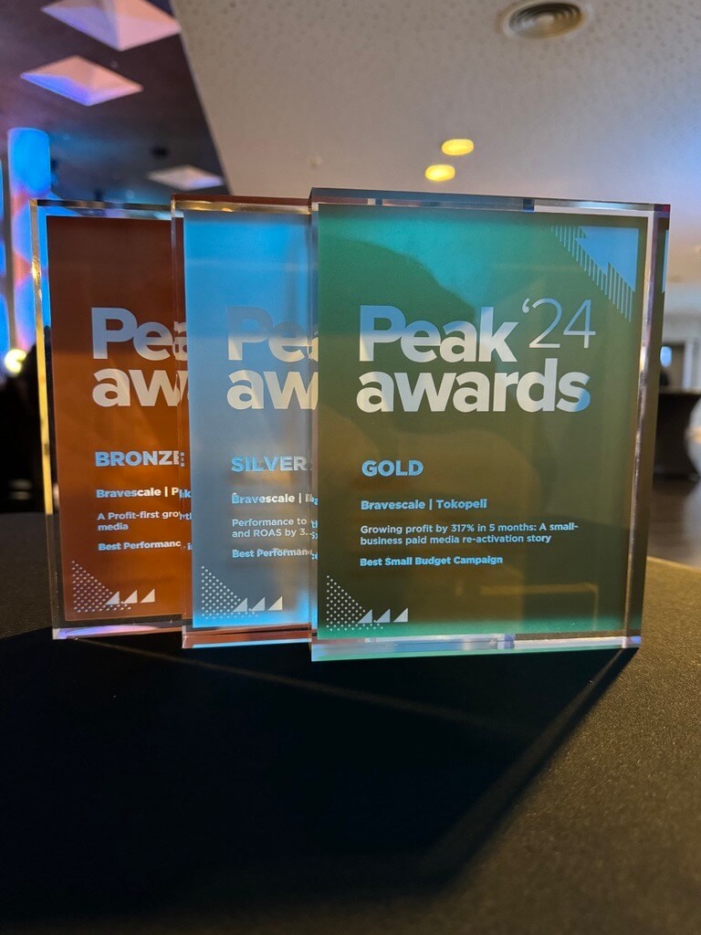 Peak Awards 2024 τριπλή βράβευση Bravescale